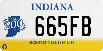 IN license plate 665FB