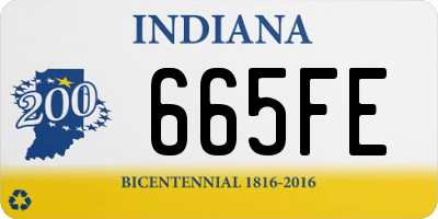 IN license plate 665FE