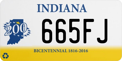 IN license plate 665FJ