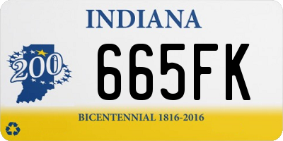 IN license plate 665FK