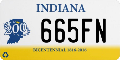 IN license plate 665FN