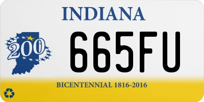 IN license plate 665FU