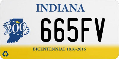 IN license plate 665FV