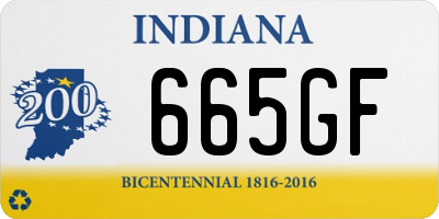 IN license plate 665GF