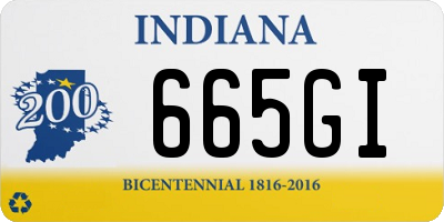 IN license plate 665GI