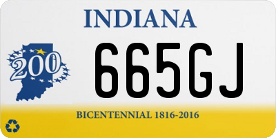 IN license plate 665GJ
