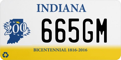 IN license plate 665GM