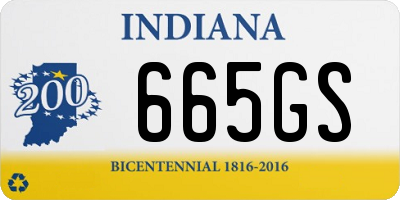 IN license plate 665GS