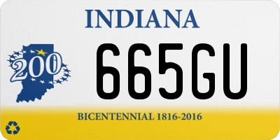 IN license plate 665GU
