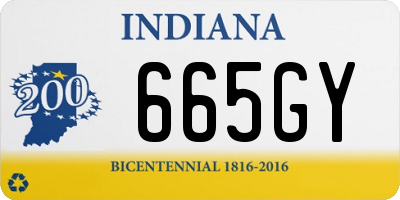 IN license plate 665GY