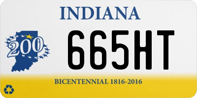 IN license plate 665HT