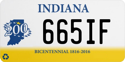 IN license plate 665IF
