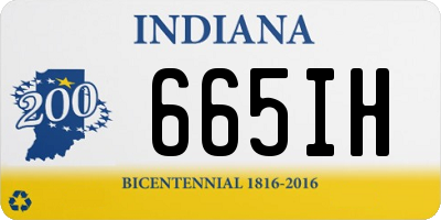 IN license plate 665IH