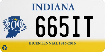 IN license plate 665IT