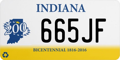IN license plate 665JF