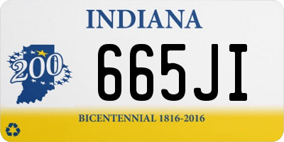 IN license plate 665JI