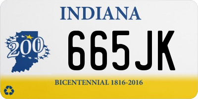 IN license plate 665JK