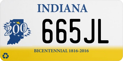 IN license plate 665JL
