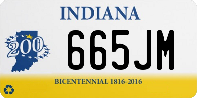 IN license plate 665JM