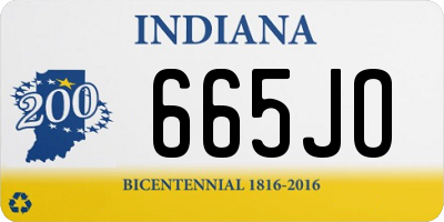 IN license plate 665JO