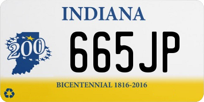 IN license plate 665JP