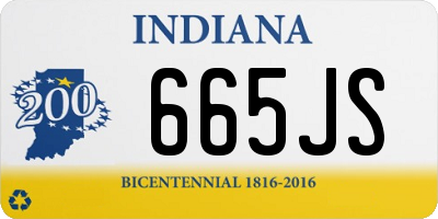 IN license plate 665JS