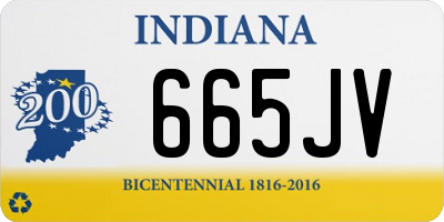 IN license plate 665JV