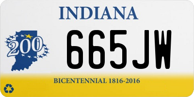 IN license plate 665JW