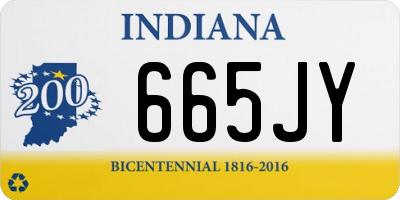 IN license plate 665JY