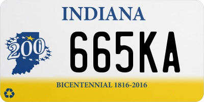 IN license plate 665KA