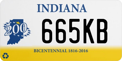 IN license plate 665KB