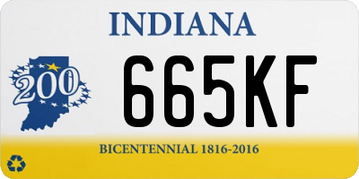 IN license plate 665KF