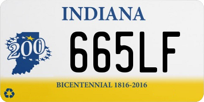 IN license plate 665LF