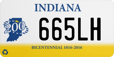 IN license plate 665LH