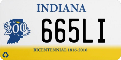 IN license plate 665LI