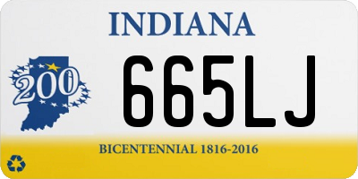 IN license plate 665LJ