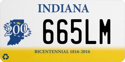 IN license plate 665LM