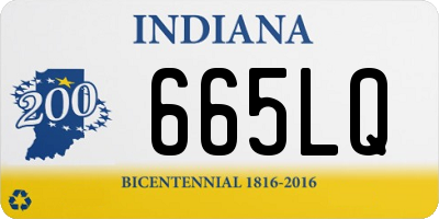 IN license plate 665LQ