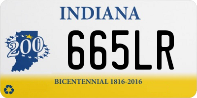 IN license plate 665LR