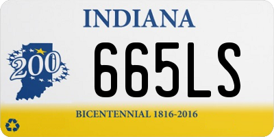 IN license plate 665LS