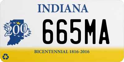 IN license plate 665MA