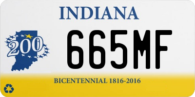 IN license plate 665MF