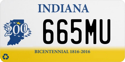 IN license plate 665MU