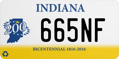 IN license plate 665NF