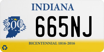 IN license plate 665NJ