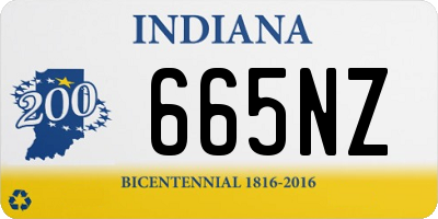 IN license plate 665NZ