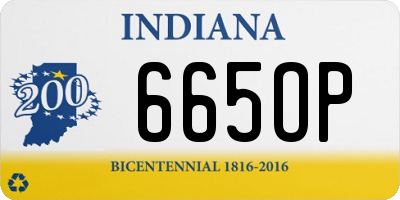 IN license plate 665OP