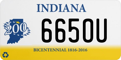 IN license plate 665OU