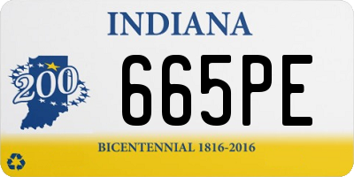 IN license plate 665PE