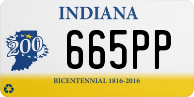 IN license plate 665PP